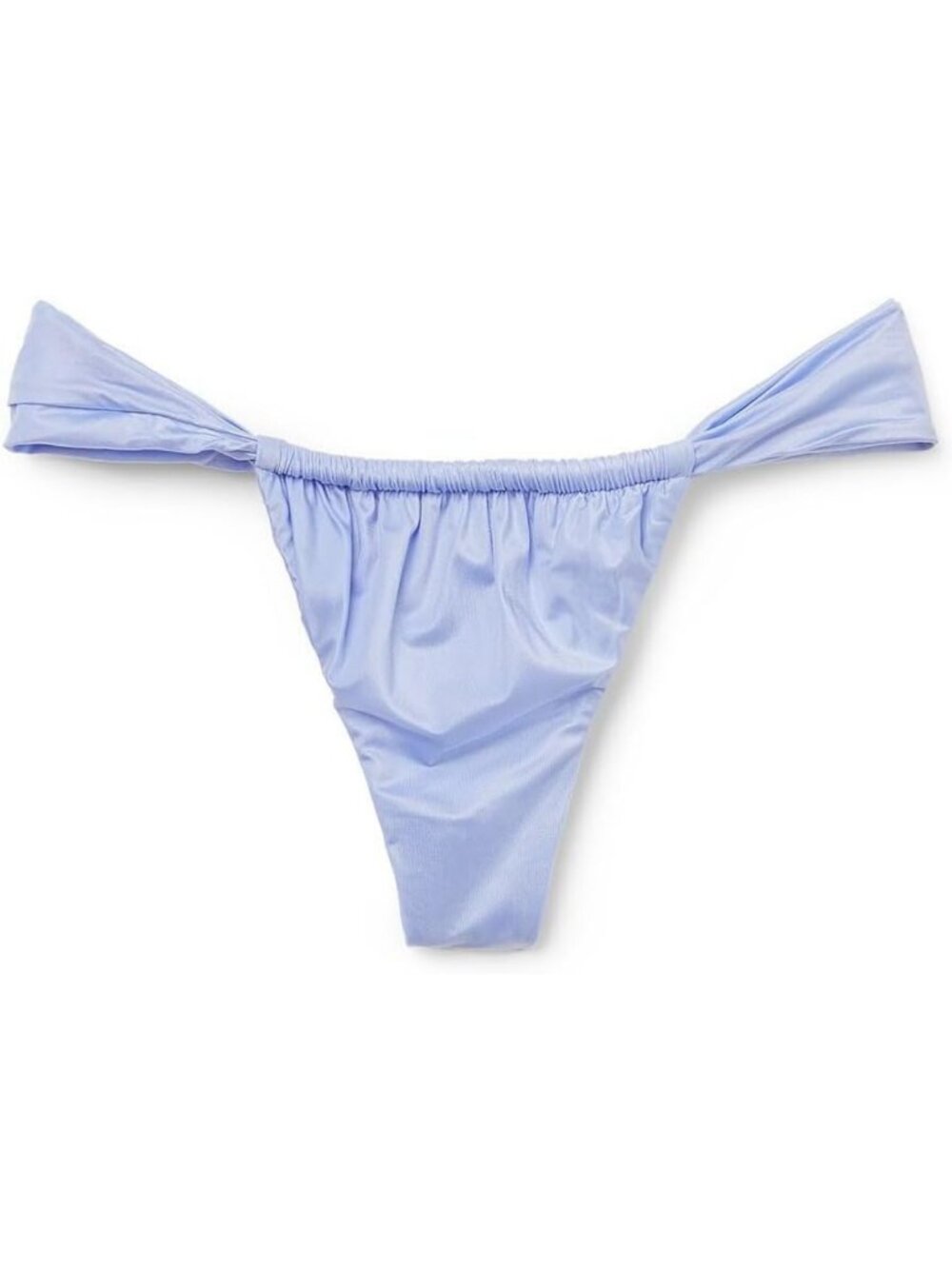 Shiny Satin String Brazilian Swimsuit Bottom | Trendy Swimwear Essential